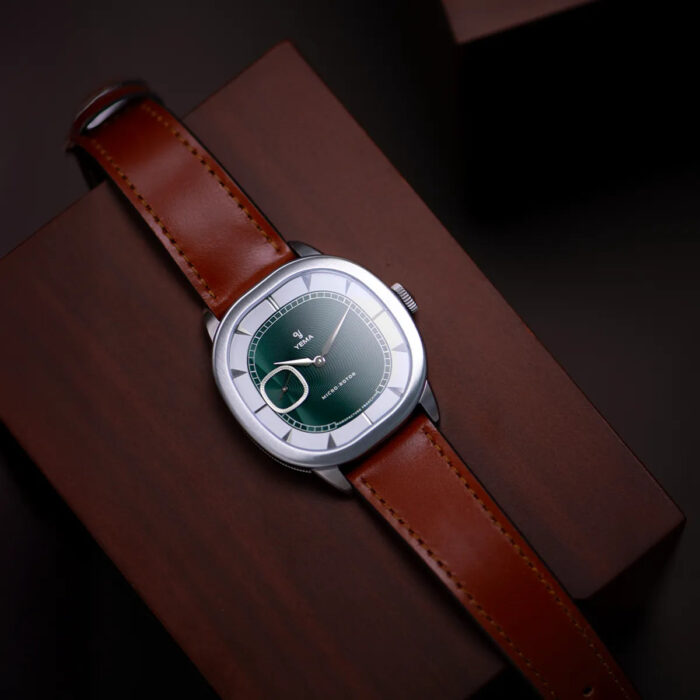 Montre Yema Granvelle CMM.20 Auto Cadran Vert Bracelet Cuir 39MM