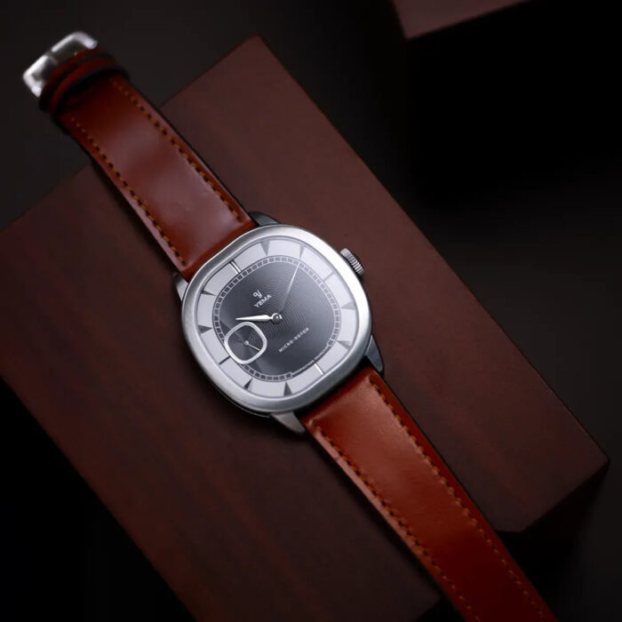 Montre Yema Granvelle CMM.20 Auto Cadran Noir Bracelet Cuir 39MM