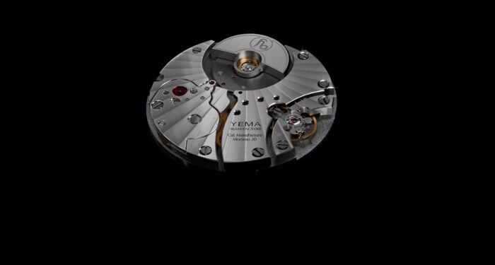 Montre Yema Granvelle CMM.20 Auto Cadran Noir Bracelet Cuir 39MM