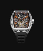 Montre Blackout Watches XP1 Tourbillon Ti Orange Bracelet Caoutchouc 44MM