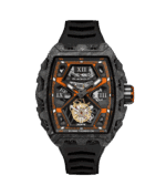 Montre Blackout Watches XP1 Tourbillon Orange Racing Bracelet Caoutchouc 44MM