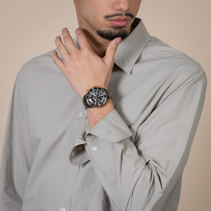 Montre Rado Captain Cook Auto High Tech Ceramic Chronograph Cadran Noir Bracelet Céramique 43MM