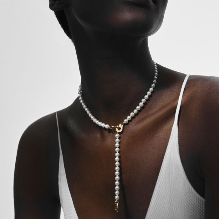 Collier Dinh Van 3 Menottes Moyen Modèle Perles Or Jaune