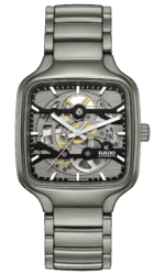 Montre Rado True Square Skeleton Auto Bracelet Céramique 38MM