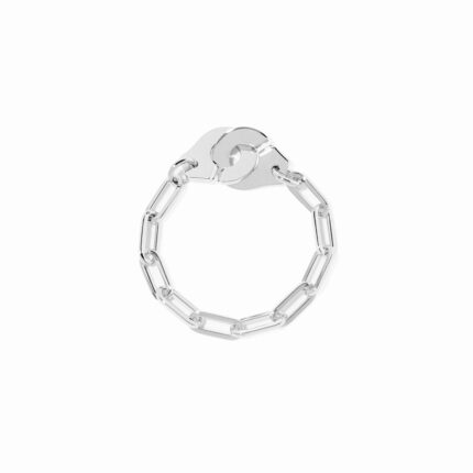 Bague Dinh Van Menottes sur Chaîne Or Blanc