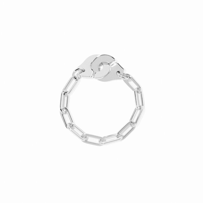 Bague Dinh Van Menottes sur Chaîne Or Blanc