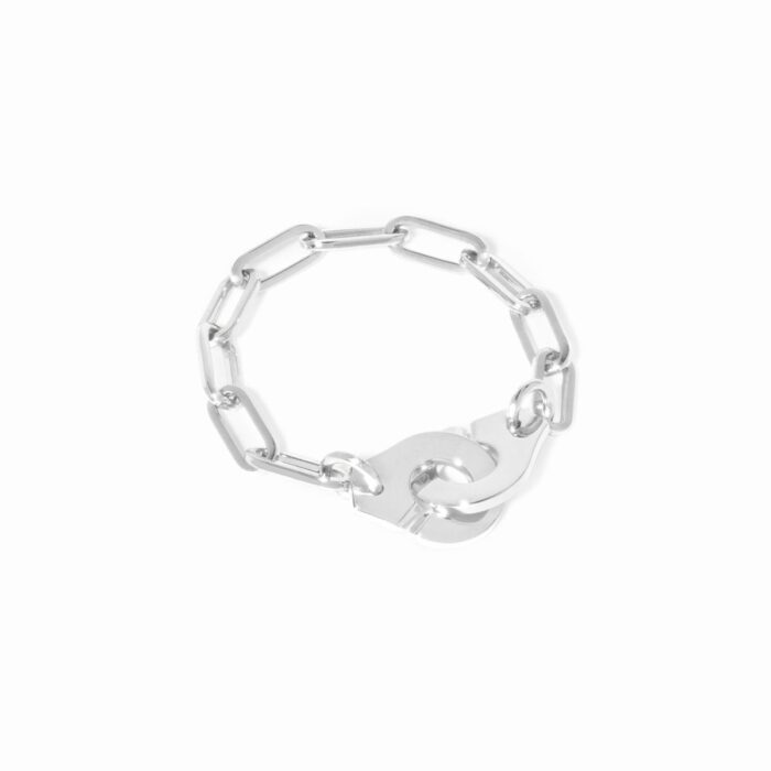 Bague Dinh Van Menottes sur Chaîne Or Blanc