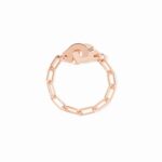 Bague Dinh Van Menottes sur Chaîne Or Rose