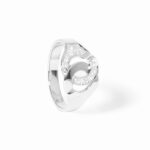 Bague Dinh Van Menottes Petit Modèle Diamants Or Blanc