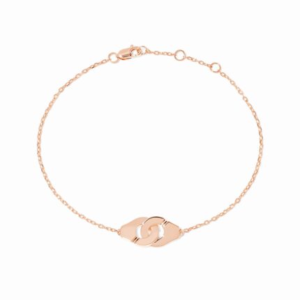 Bracelet Dinh Van Menottes sur Chaîne XS Or Rose