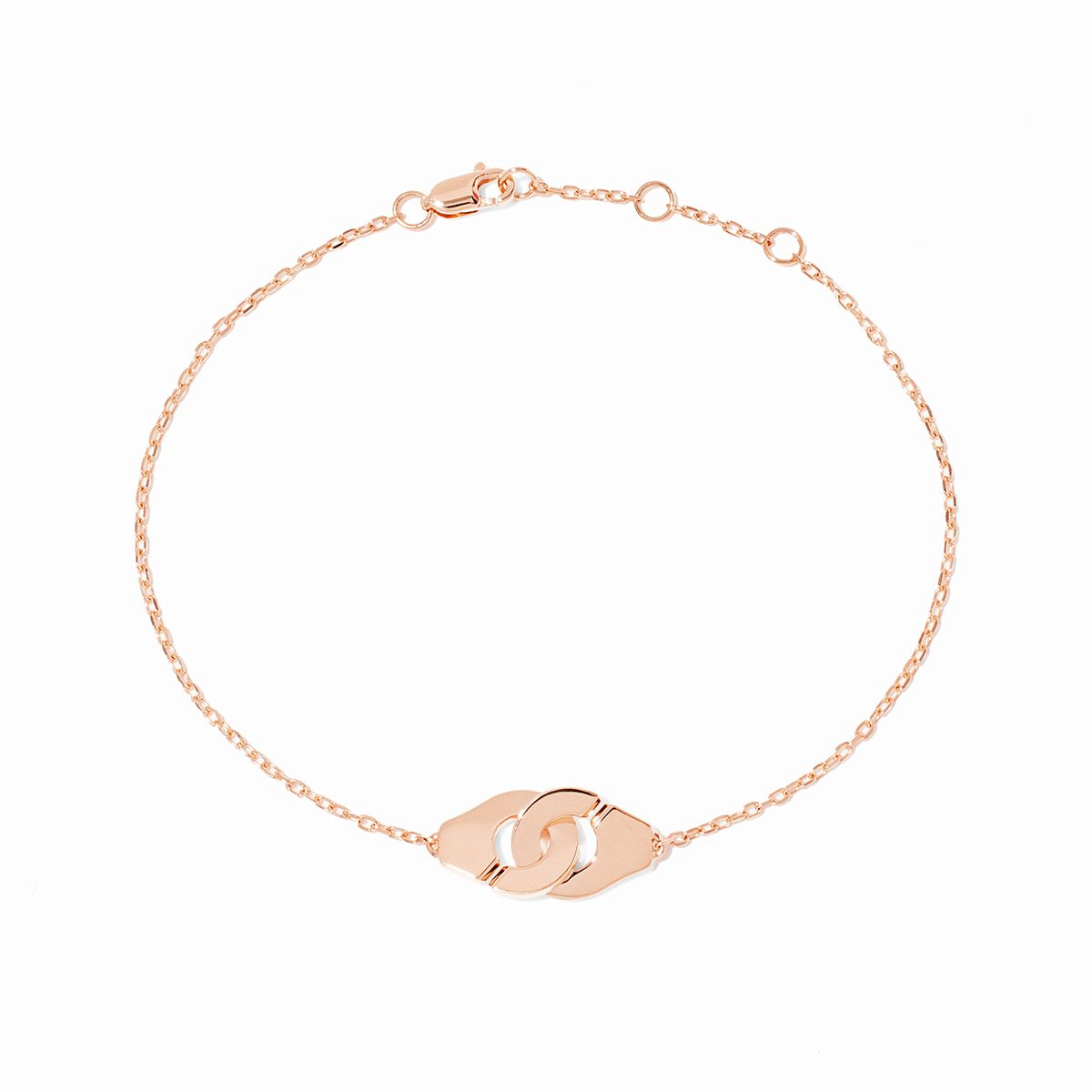 Bracelet Dinh Van Menottes sur Chaîne XS Or Rose