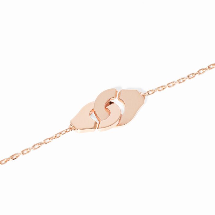 Bracelet Dinh Van Menottes sur Chaîne XS Or Rose