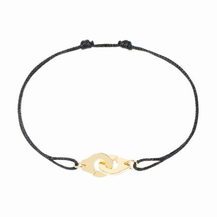 Bracelet Dinh Van Menottes sur Cordon XS Or Jaune