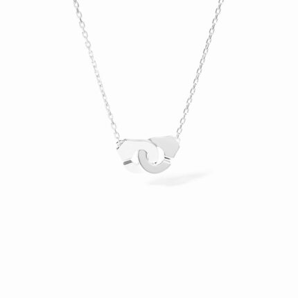 Collier Dinh Van Menottes sur Chaîne XS Or Blanc