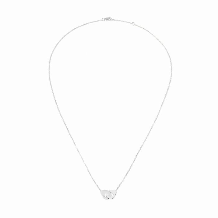 Collier Dinh Van Menottes sur Chaîne XS Or Blanc