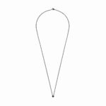 Collier Dinh Van Le Cube Diamant sur Chaîne Diamant Noir Titane