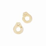 Puces D'oreilles Dinh Van Menottes Diamants Or Jaune