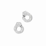 Puces D'oreilles Dinh Van Menottes Diamants Or Blanc