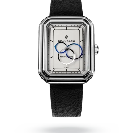 Montre Beaubleu Ecce Figura Alba Auto Cadran Blanc Bracelet Cuir