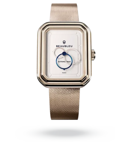 Montre Beaubleu Ecce Figura Lys Auto Cadran Blanc Bracelet Acier