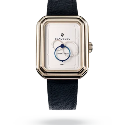 Montre Beaubleu Ecce Figura Lys Auto Cadran Blanc Bracelet Cuir