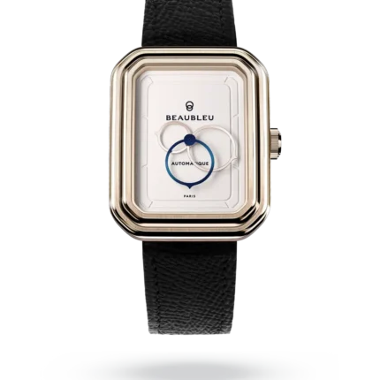 Montre Beaubleu Ecce Figura Lys Auto Cadran Blanc Bracelet Cuir