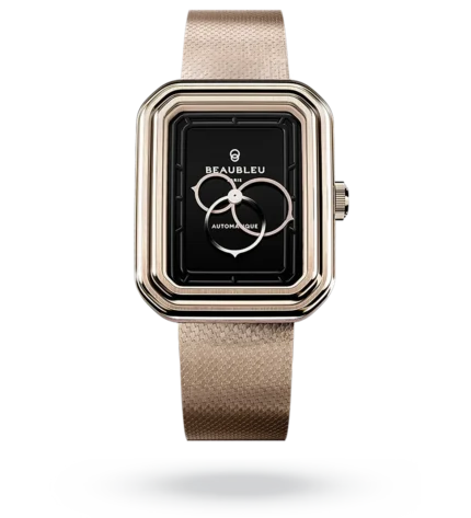 Montre Beaubleu Ecce Figura Onyx Auto Cadran Noir Bracelet Acier