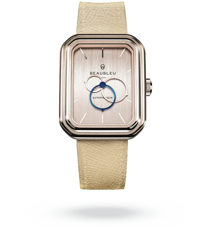 Montre Beaubleu Ecce Figura Sienna Auto Cadran Rose Gold Bracelet Cuir