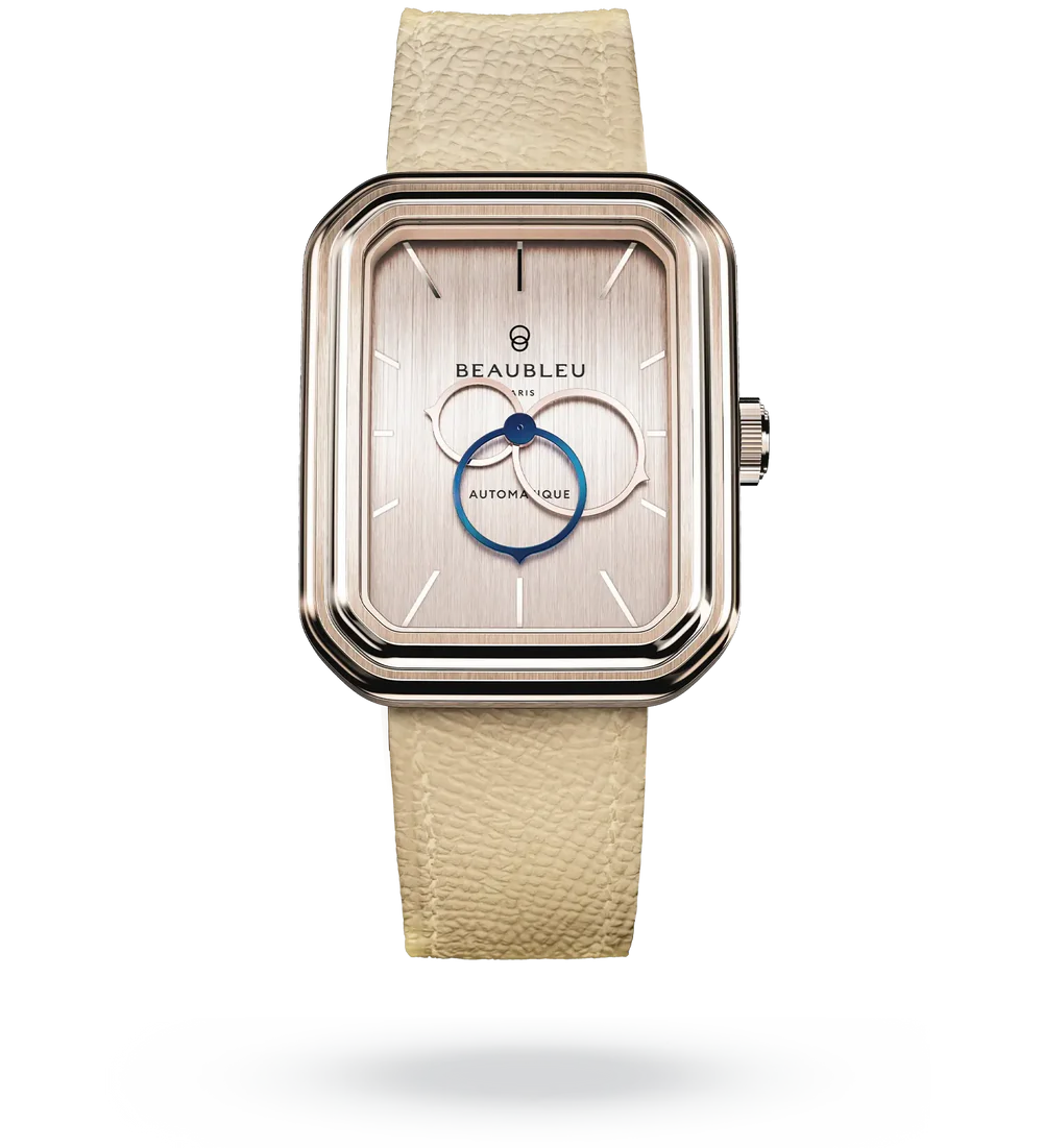 Montre Beaubleu Ecce Figura Sienna Auto Cadran Rose Gold Bracelet Cuir
