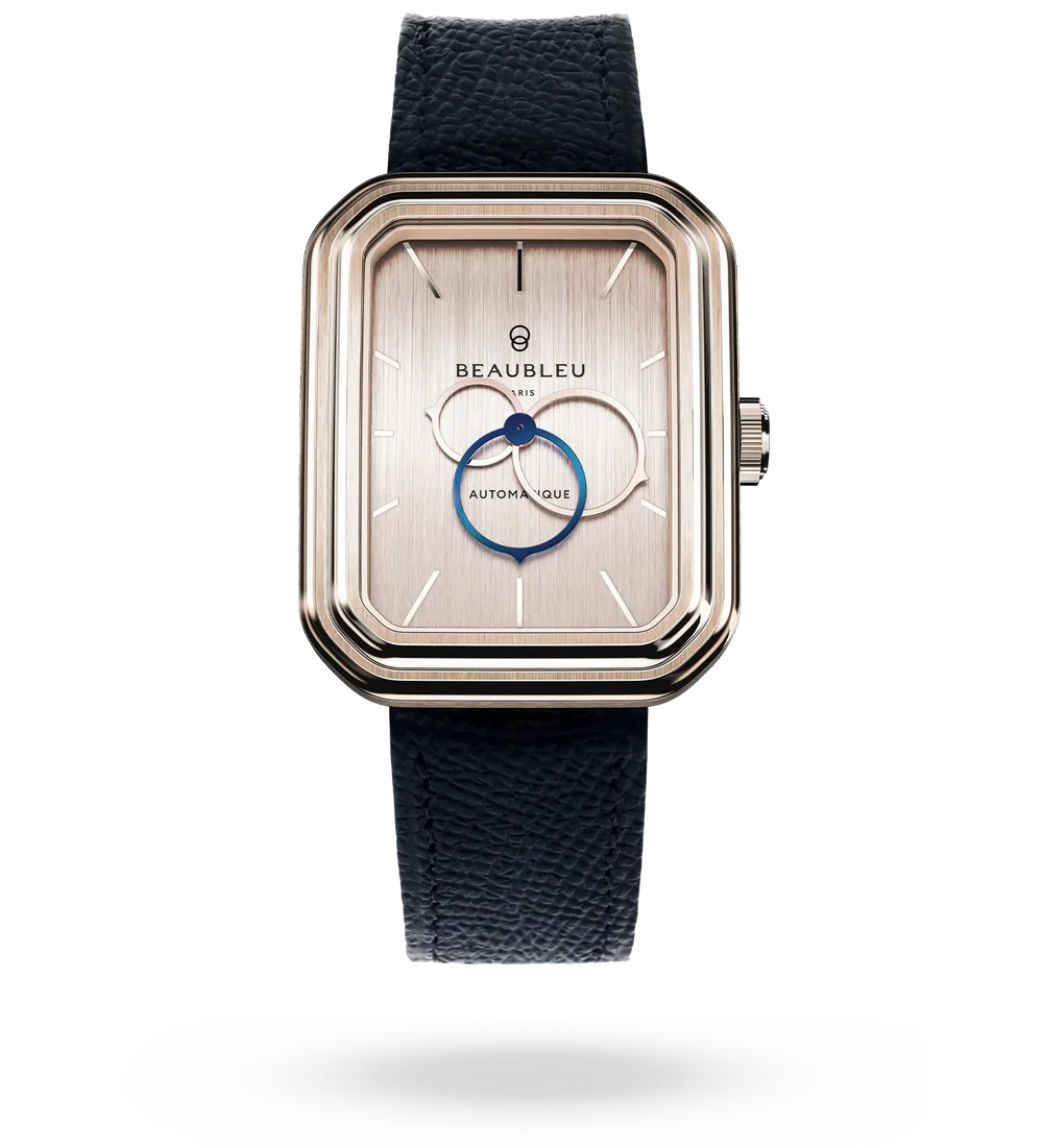 Montre Beaubleu Ecce Figura Sienna Auto Cadran Rose Gold Bracelet Cuir