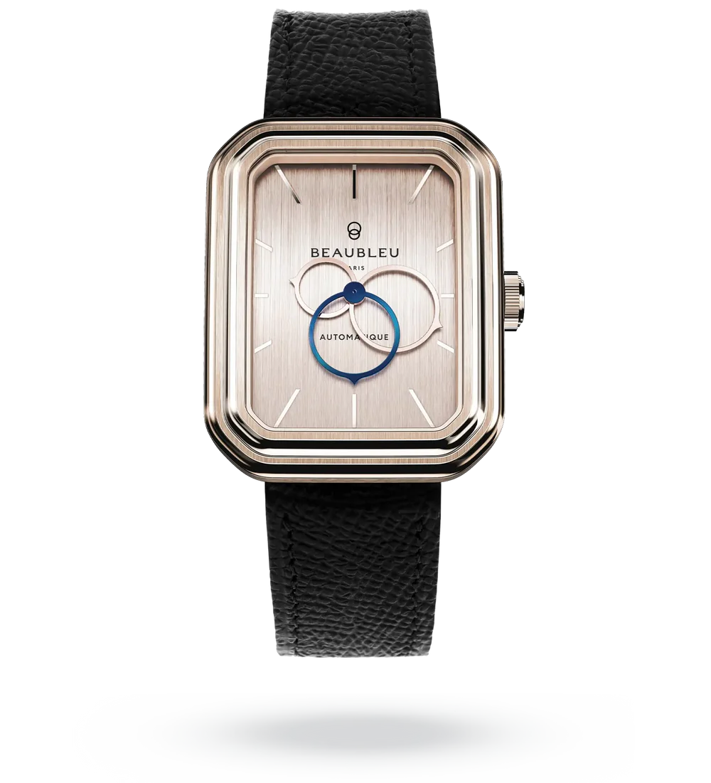 Montre Beaubleu Ecce Figura Sienna Auto Cadran Rose Gold Bracelet Cuir