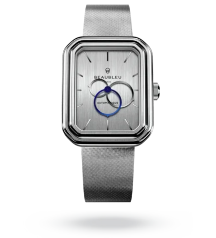 Montre Beaubleu Ecce Figura Vesperal Auto Cadran Argenté Bracelet Acier