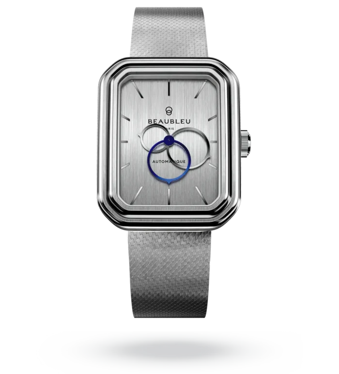 Montre Beaubleu Ecce Figura Vesperal Auto Cadran Argenté Bracelet Acier