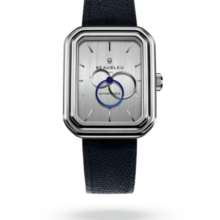 Montre Beaubleu Ecce Figura Vesperal Auto Cadran Argenté Bracelet Cuir