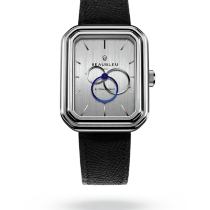 Montre Beaubleu Ecce Figura Vesperal Auto Cadran Argenté Bracelet Cuir