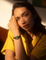 Montre MARCH LA.B Lady Volante Malachite Quartz Cadran Vert Bracelet Cuir 30MM