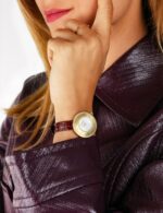 Montre MARCH LA.B Lady Volante Quartz Cadran Nacre Bracelet Cuir 30MM