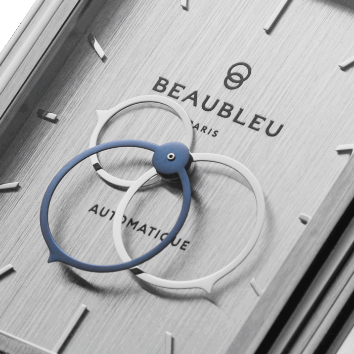 Montre Beaubleu Ecce Figura Vesperal Auto Cadran Argenté Bracelet Acier