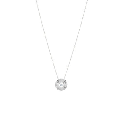 Collier La Brune & La Blonde Lune & Soleil Mini Lune Diamant Or Blanc