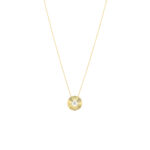Collier La Brune & La Blonde Lune & Soleil Mini Lune Diamant Or Jaune