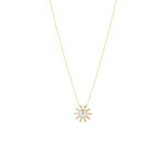 Collier La Brune & La Blonde Lune & Soleil Mini Soleil Diamant Or Jaune