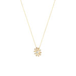Collier La Brune & La Blonde Lune & Soleil Plein Soleil Diamant Or Jaune