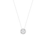 Collier La Brune & La Blonde Lune & Soleil Pleine Lune Diamant Or Blanc