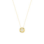Collier La Brune & La Blonde Lune & Soleil Pleine Lune Diamant Or Jaune