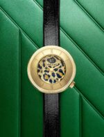Montre MARCH LA.B Lady Volante Cheetah Quartz Cadran Léopard Nacre Bracelet Cuir 30MM