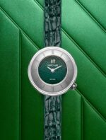 Montre MARCH LA.B Lady Volante Caviar Forest Quartz Cadran Vert Bracelet Cuir