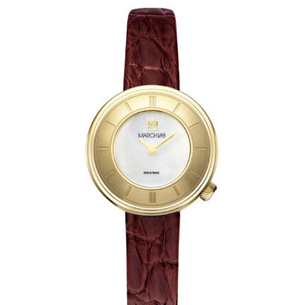Montre MARCH LA.B Lady Volante Quartz Cadran Nacre Bracelet Cuir 30MM