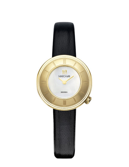 Montre MARCH LA.B Lady Volante Quartz Cadran Nacre Bracelet Cuir 30MM