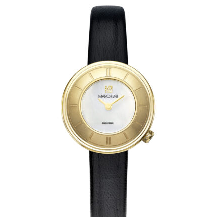 Montre MARCH LA.B Lady Volante Quartz Cadran Nacre Bracelet Cuir 30MM