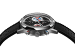 Montre Yema Yachtingraff Seconde / Seconde Cadran Noir Bracelet Caoutchouc 38.5MM